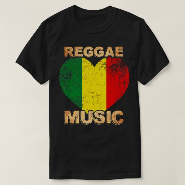 Camiseta Música de reggae 1 (Diseño del anverso)