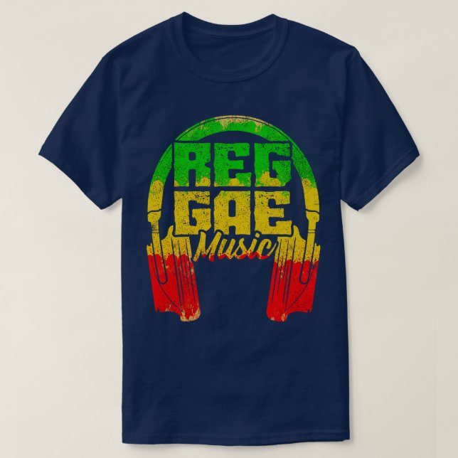 Camiseta Música de reggae 16 (Diseño del anverso)