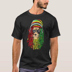 Camiseta Música De Reggae León Jamaiquino Rasta León De Ras