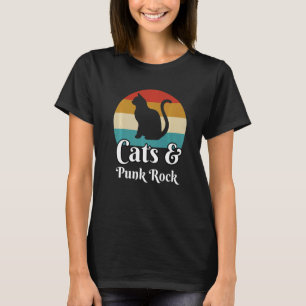 Camiseta Música De Rock De Gatos Y Punks
