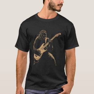 Camiseta Música de Rock de Guitarra de Gorila Heavy Metal P