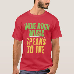 Camiseta Música de rock indie me habla de música retro aman