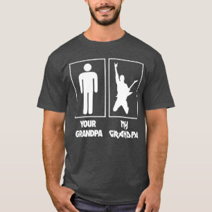 Camiseta Música de rock n roll de guitarra de tu abuelo mi