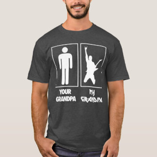 Camiseta Música de rock n roll de guitarra de tu abuelo mi 