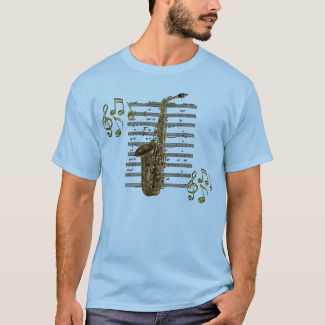 Camiseta Música de SAXOPHONE Lover T-Shirt (Anverso)