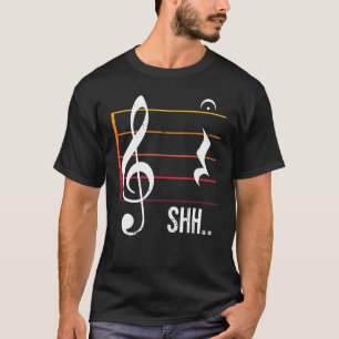 Camiseta Música de Shh Quarter Rest Fermata