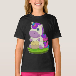 Camiseta Música de tambor de unicornio