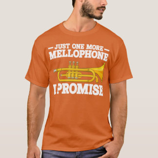 Camiseta Música de tocador de melófono marcando idea de reg