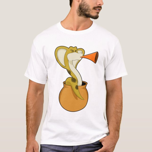 Camiseta Música de trompeta de serpiente (Anverso)