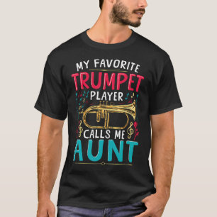 Camiseta Música de Trompeta Mi Trompetista Favorito Me Llam