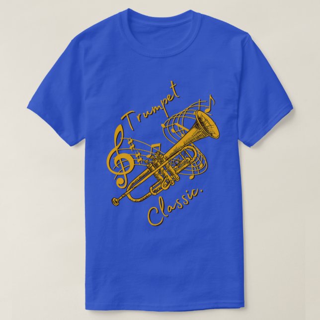 Camiseta Música de Trumpet clásicos música divertida T 1 (Diseño del anverso)