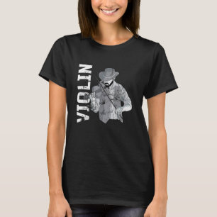 Camiseta Música de viola de arco violín instrumento musical