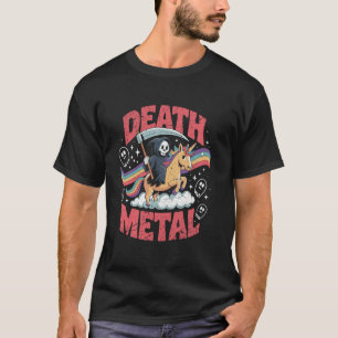 Camiseta Música Death Metal Segador Siniestro Unicornio Arc