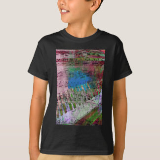 Camiseta música, decoración del piano (6)