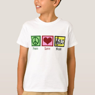 Camiseta Música del amor de la paz