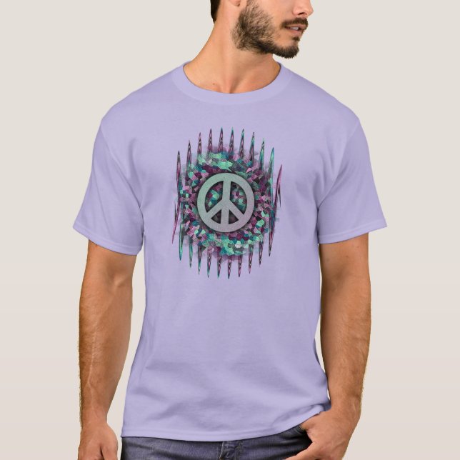 Camiseta Música del amor de la paz del Hippie (Anverso)