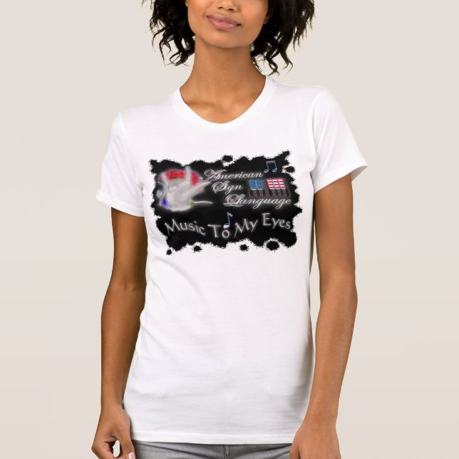 Camiseta MÚSICA del asl a MIS ojos (Anverso)