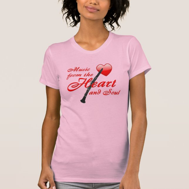 Camiseta Música del corazón y alma (Anverso)