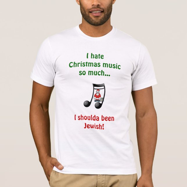 Camiseta Música del navidad - (Anverso)