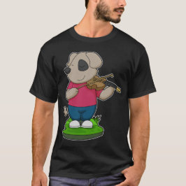 Camiseta Música del perro Violin Music