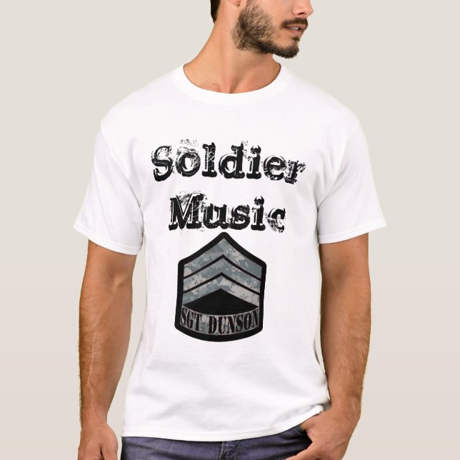 Camiseta Música del soldado (LOGOTIPO del ACU SGT) (Anverso)
