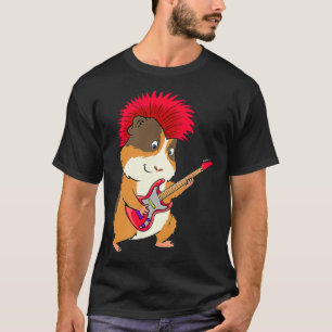 Camiseta Música divertida de guitarra de conejillo de india