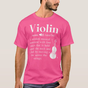 Camiseta Música divertida Violin Noun Definition Para Orque