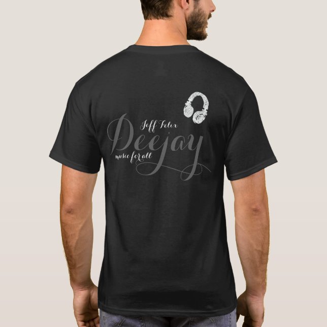 Camiseta música DJ personalizada para todos (Reverso)