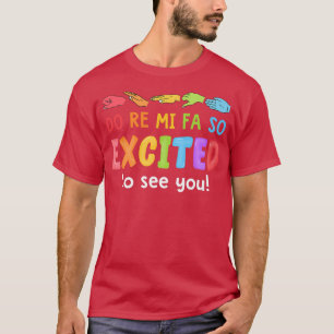 Camiseta Música Do Re Mi Fa Tan Emocionante Como Para Verte