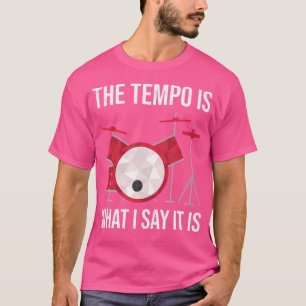 Camiseta Música Drummer Tempo Banda Percussion Gracioso Hum