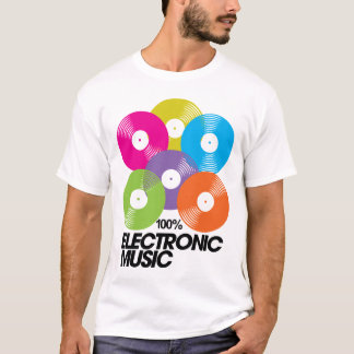 Camiseta Música electrónica del 100%