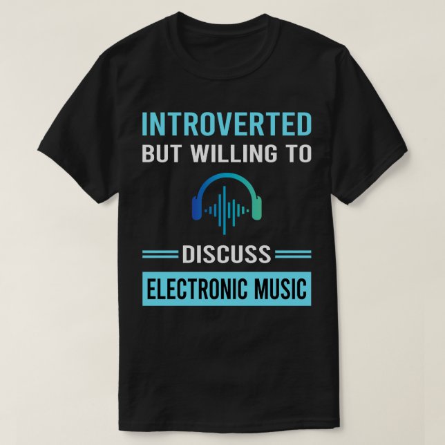 Camiseta Música electrónica introducida (Diseño del anverso)