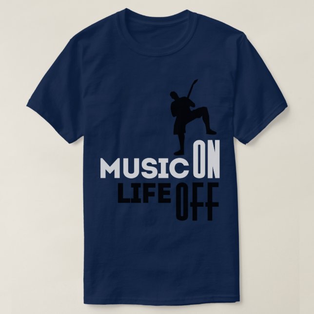 Camiseta Música en blanco (Diseño del anverso)