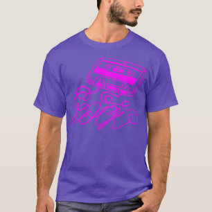 Camiseta música en cinta de rock de la vieja escuela
