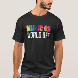 Camiseta Música en el mundo libre para músicos DJs y música