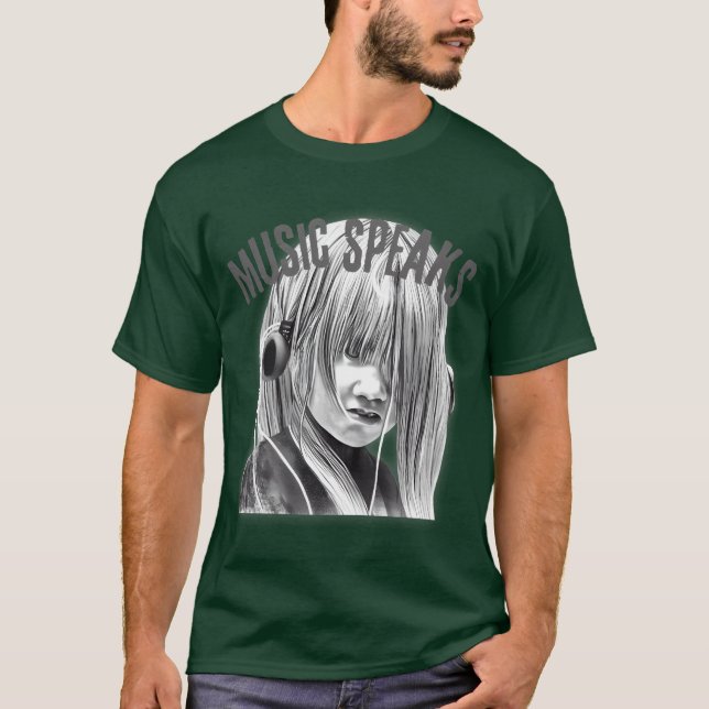 Camiseta Música en familia Moody Grunge Streetwear Style Mu (Anverso)