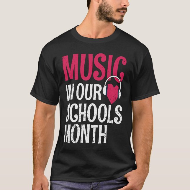 Camiseta Música En Nuestras Escuelas Mes De Marzo Instrumen (Anverso)
