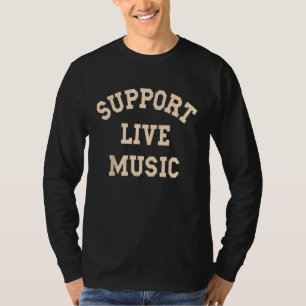 Camiseta Música en vivo, música de músicos concertistas L