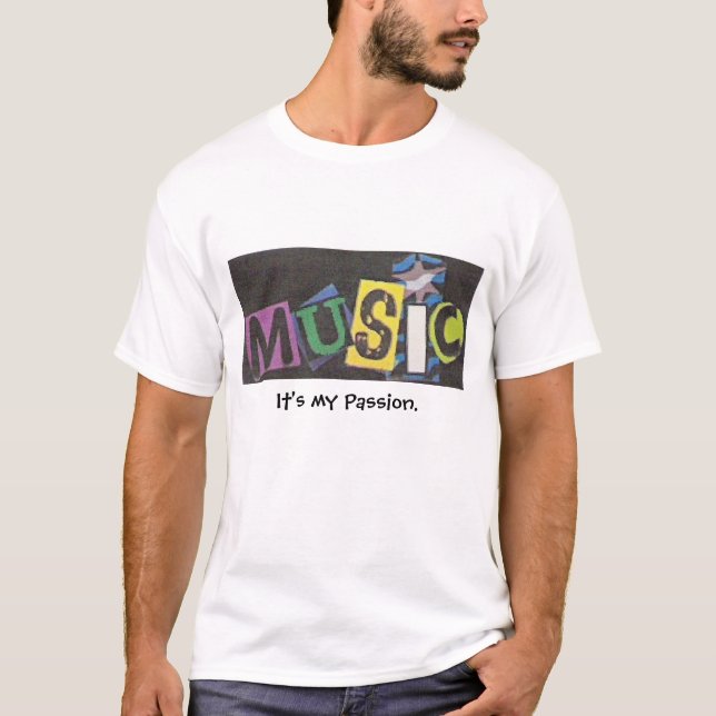 Camiseta Música-es mi pasión (Anverso)