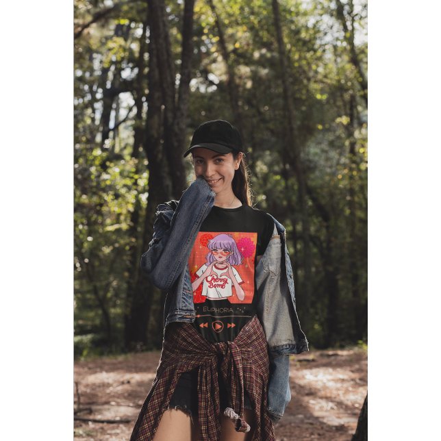 Camiseta Música euforia de la Chica estética Anime "Cherry  (Subido por el creador)