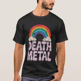 Camiseta Música extrema de death metal divertida de arcoíri
