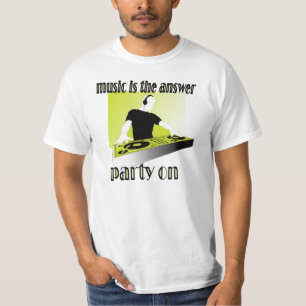 Camiseta MÚSICA Fiesta en el club DJ
