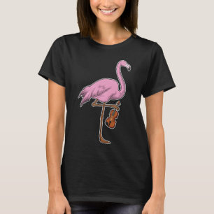 Camiseta Música Flamingo Guitarra