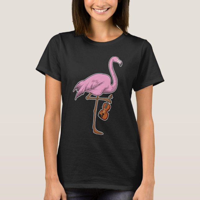Camiseta Música Flamingo Guitarra (Anverso)