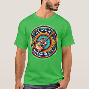Camiseta Música Folk Restaurante de Alice Vintage divertida
