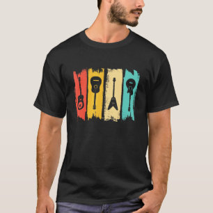 Camiseta Música Guitarra Vintage Hombres Música Banda Guita