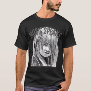 Camiseta Música Habla Moody Grunge Streetwear Style Music