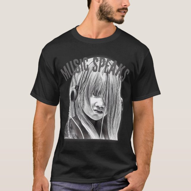 Camiseta Música Habla Moody Grunge Streetwear Style Music (Anverso)