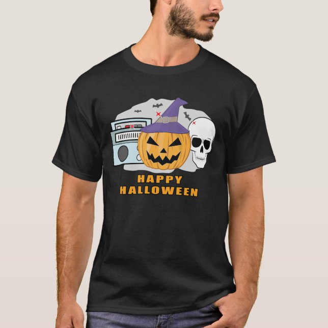 Camiseta Música Halloween  (Anverso)