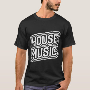 Camiseta MÚSICA HOUSE - Contorno en negrita